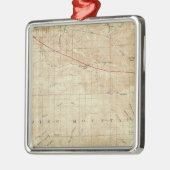 サンアンドレアスの切れ間を示すMt Pinosの四角形 メタルオーナメント (左)