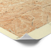 サンアンドレアスの裂け目を示すサンアントニオ四辺形 ポスター (角)