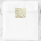 サンアンドレアスの裂け目を示す海岸山脈 スクエアシール (バッグ)