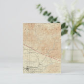 サンアンドレアス裂け目を示すレッドランズ四辺形 ポストカード (スタンド正面)