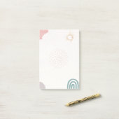 サンアンドレインボーパステルカラー ポストイット (デスク上)