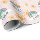 サンアンドレインボーベビーオンザウェイシャワー ラッピングペーパー (ロールコーナー)