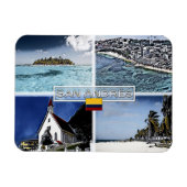 サンアンドレス – コロンビア – モザイク –  マグネット (横)