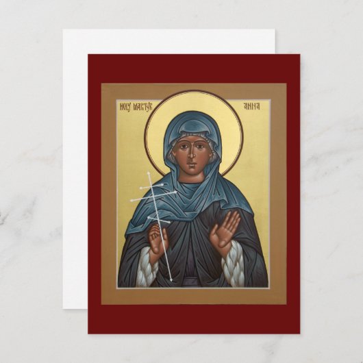 サンアンナザ殉教祈りの言葉カード ポストカード (正面/裏面)