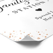 サンイタイジングステーションサイン薄紫プラムパープルフローラ ポスター (角)