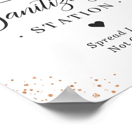 サンイタイジングステーションサイン薄紫プラムパープルフローラ ポスター (角)