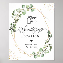 サンイタイジングステーションユーカリ葉ス幾何 ポスター