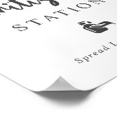 サンイタイジング結婚ステーションサンフラワーの水彩 ポスター (角)