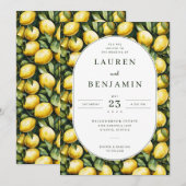 サンイレモンのウェディング 招待状 (正面/裏面)