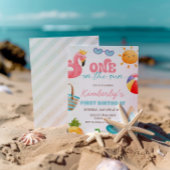 サンインザサン トロピカルビーチ 1歳誕生日パーティー 招待状