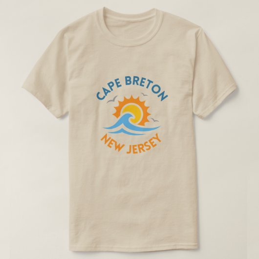 サンウェイブズケープブレトンTシャツ Tシャツ (デザイン正面)