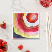 サンウォーター色のサンセットアート スタンダードカクテルナプキン (インサイチュ)