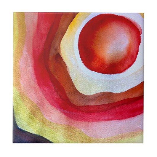 サンウォーター色のサンセットアート タイル (正面)