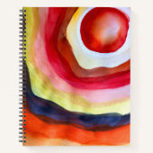 サンウォーター色のサンセットアート ノートブック (正面)