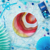 サンウォーター色のサンセットアート ペーパープレート (パーティー)