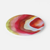 サンウォーター色のサンセットアート ペーパープレート (アングル)