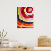 サンウォーター色のサンセットアート ポスター (キッチン)