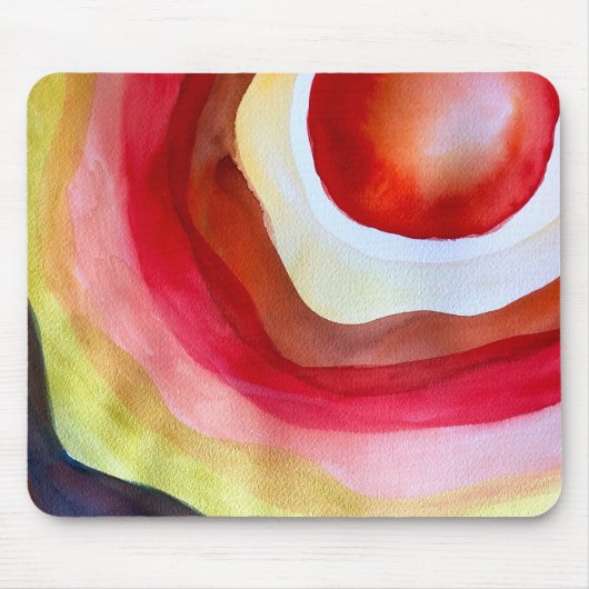 サンウォーター色のサンセットアート マウスパッド (正面)