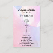 *~*サンウーマンムーンニルヴァーナヨガ霊気マッサージ 名刺 (裏面)