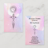 *~*サンウーマンムーンニルヴァーナヨガ霊気マッサージ 名刺 (正面/裏面)