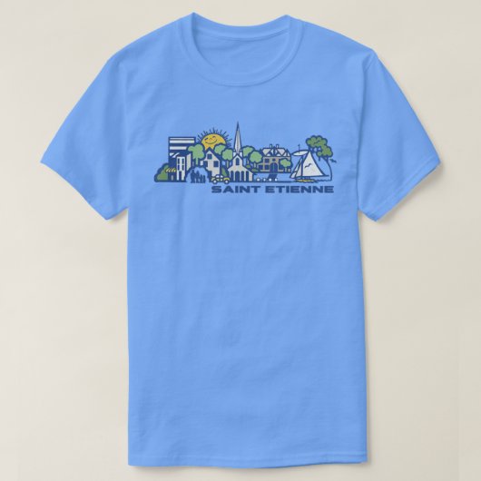 サンエティエンヌオリジナルファンアートワーク Tシャツ (デザイン正面)