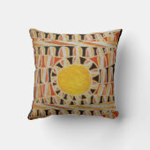 サンエネル太陽のギーイエローオレンジレッド白黒 クッション (裏面)