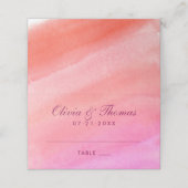 サンエレガントゴ・ピンク水色結婚モノグラム プレイスカード (外部開封)