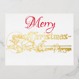 サンエレガントタ小人パーティーフォイル招待状はがき 箔招待状ポストカード