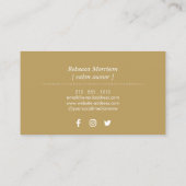 サンエンブレムフェイク金ゴールドスプレーなめし 名刺 (裏面)