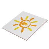 サンオレンジイエロースケッチ タイル (側面)