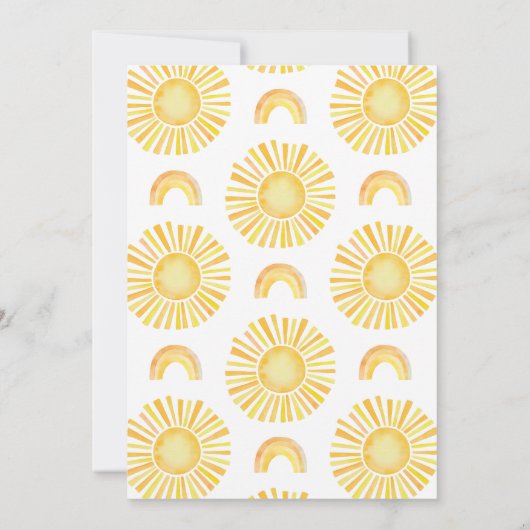 サンオレンジ最初ののまわりに日帰り1回目の誕生日 招待状 (裏面)