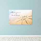 サンオンザビーチ キャンバスプリント (インサイチュ (ウッドフロア))