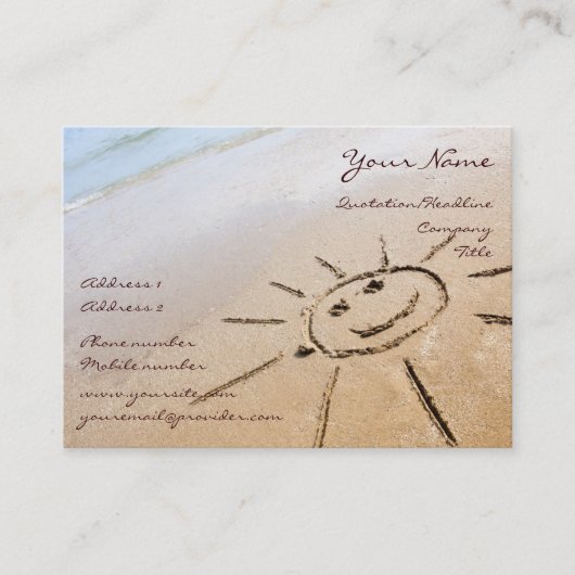 サンオンザビーチ 名刺 (正面)