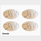 サンオンザビーチ 楕円形シール (シート)