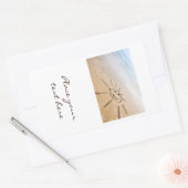 サンオンザビーチ 長方形シール (封筒)