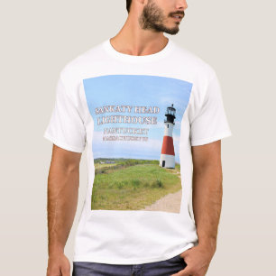 サンカティヘッドライトハウスナンタケットMA Tシャツ