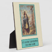 サンカテリテカウィチャインディアンと数珠十字 フォトプラーク (側面)