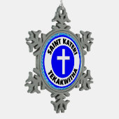 サンカテリテカクティハ スノーフレークピューターオーナメント (左)