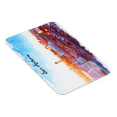 サンカラフルアントニオテキサス州パノラマビュー マグネット (右側)