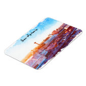 サンカラフルアントニオテキサス州パノラマビュー マグネット (左側)