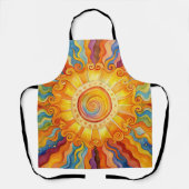 サンカラフルオールオーバープリントエプロン エプロン (正面)