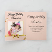 サンカラフルシャインハッピーバースデー カード (内部)