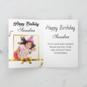 サンカラフルシャインハッピーバースデー カード (内部)