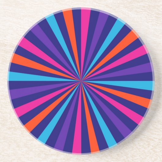 サンカラフルバースト式回転車輪デコール コースター (正面)