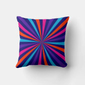 サンカラフルバースト紡績車デザイン クッション (裏面)