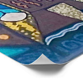 サンカラフルフイコールBohoメキシコアート ポスター (角)