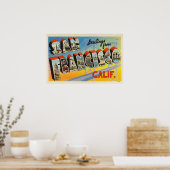 サンカラフルフランシスコからのヴィンテージ ポスター (キッチン)