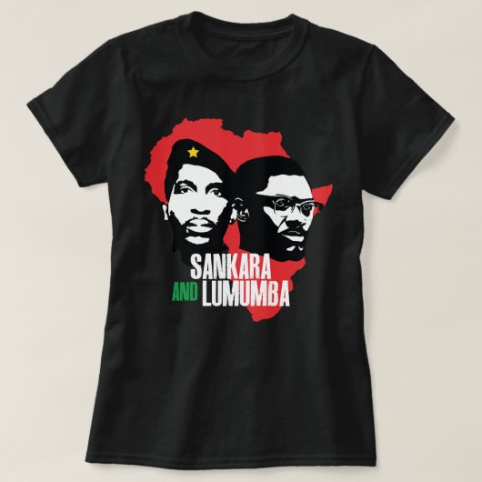 サンカラ男性へアフリカのギフトChe Guevara Thomas Tシャツ (デザイン正面)