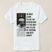 サンカラ男性へアフリカのギフトChe Guevara Thomas Tシャツ (デザイン正面)