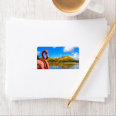 サンカリブのチットのフラミンゴ ラベル (インサイチュ)